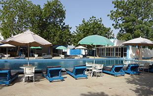 Das Hotel in N'Djamena, Tschad