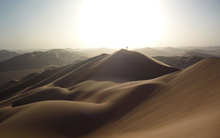 Sonnenuntergang in der Rub al Khali, Oman